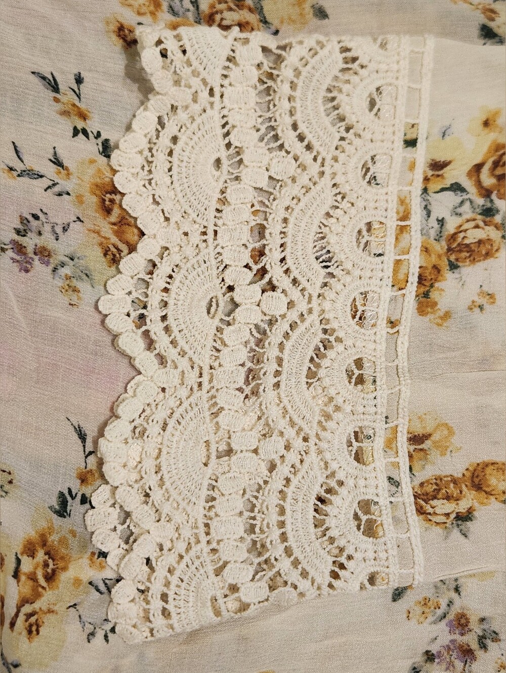 Mason & Belle Floral Lace Trim Duster - Picture 6 of 7
